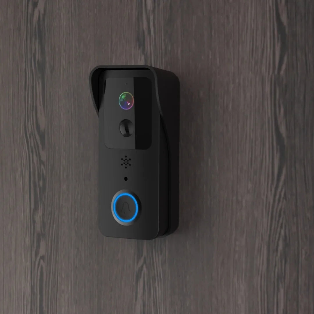 Smart waterproof visual doorbell with 18650 battery for wireless HD intercom security