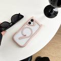 Transparent acrylic TPU iPhone 17 phone case showing magnetic suction compatibility and clear design
