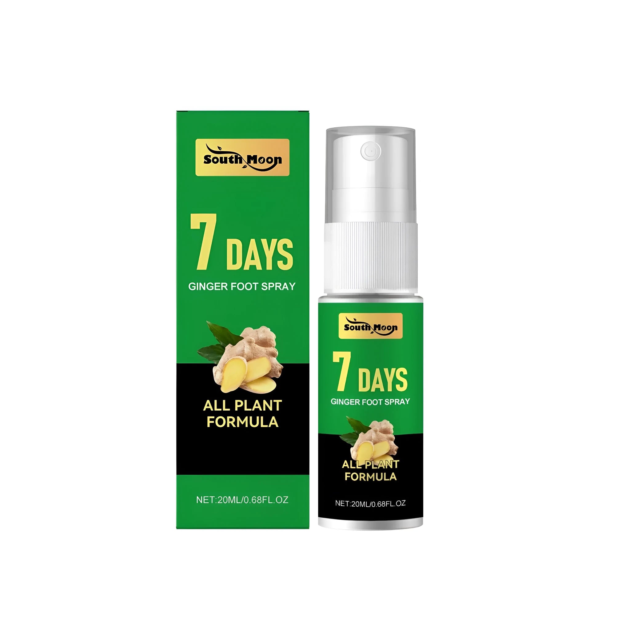 20ml Foot Ginger Nourishing Spray bottle with spray mechanism for foot care application