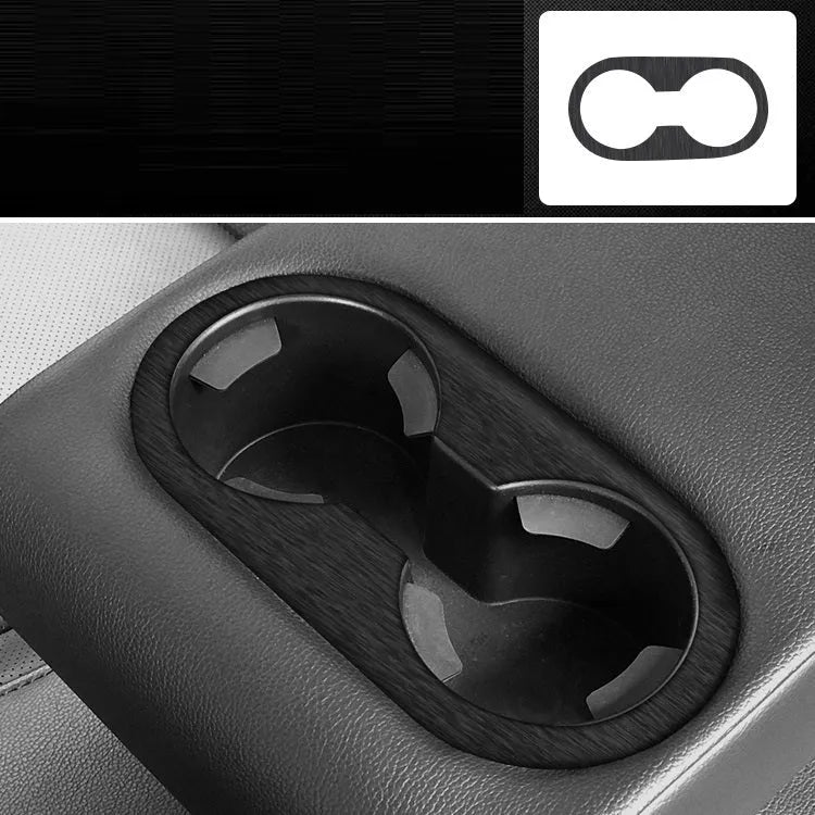 Car interior decorative film sticker set for centre console, instrument panel, and door handle modification