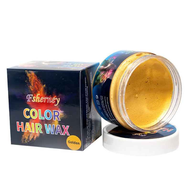 120g hair styling clay container in multiple colour options with strong hold formula