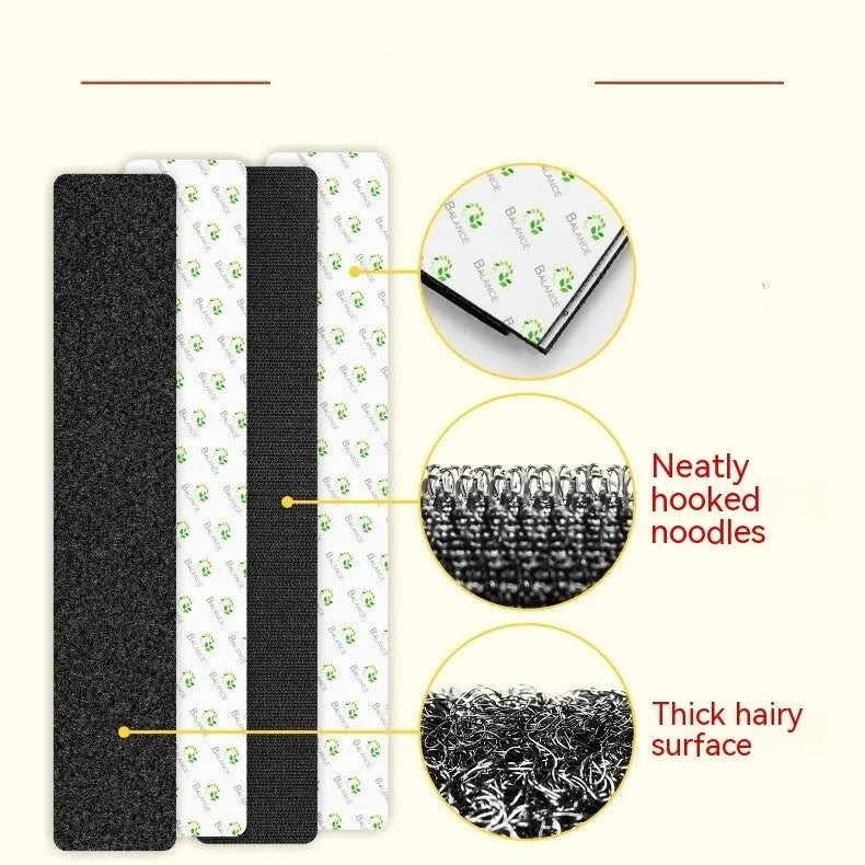 Double-sided adhesive tape for licence plates showing right-angle 100x500mm design