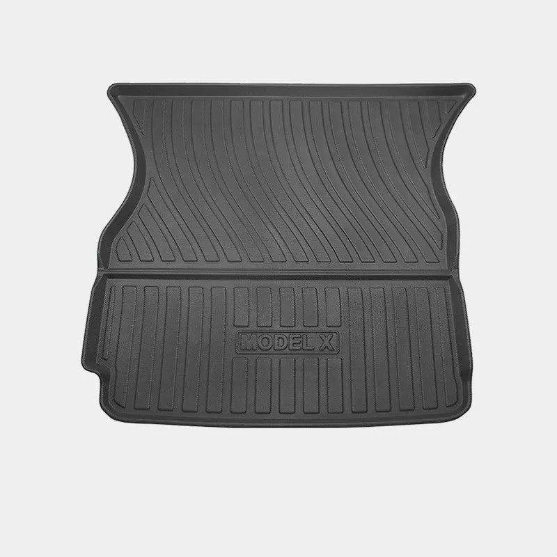 Tesla Model X waterproof rubber floor mats and tailbox mat set for 2016-2023 vehicles