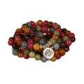 108 bead lotus multi-layer hanging bracelet in Tourmaline and Alloy materials natural style