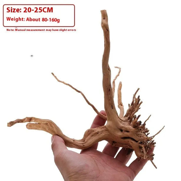 Xiaoqi root wood aquarium decoration showing natural root formations for fish tank scenery