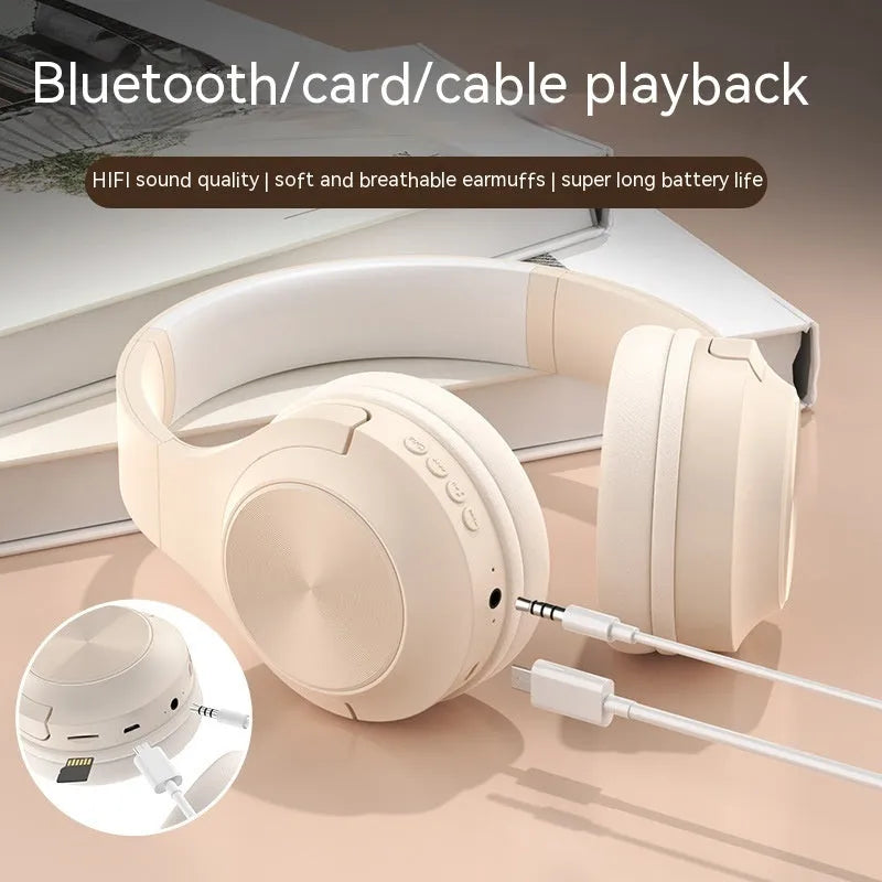 Personalised wireless Bluetooth headset in choice of three colours with head-mounted design