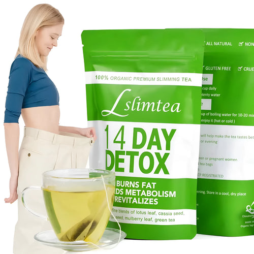 14 Days Herbal Detoxification Diet Tea box with 14 individual 3g sachets