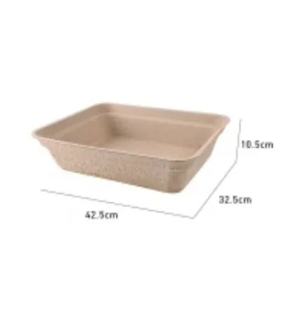 Brown disposable waterproof cat litter box environmentally friendly degradable material