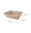 Brown disposable waterproof cat litter box environmentally friendly degradable material