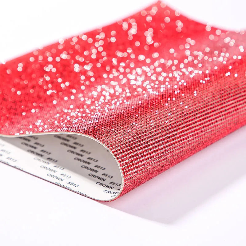 Rhinestone net sticker sheet with eight-eye pattern for heat transfer fabric decoration
