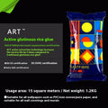 Three rolls of formaldehyde-free glutinous rice wallpaper adhesive paste for wall sticking