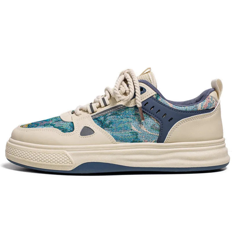 Canvas casual shoes in Milan green colour with flat heel and round toe design