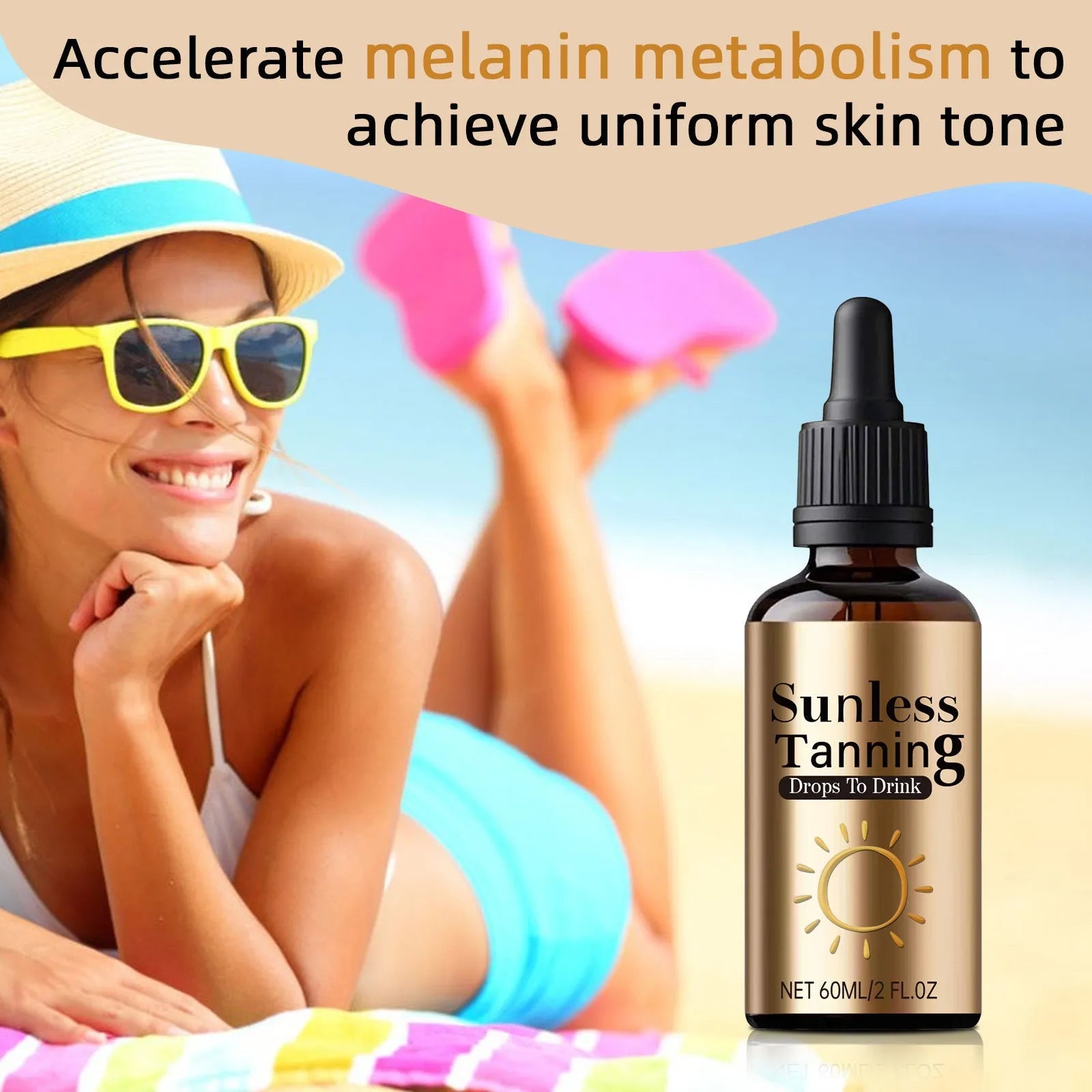 Black Aid Oral Drops 60ml bottle for universal skin treatment