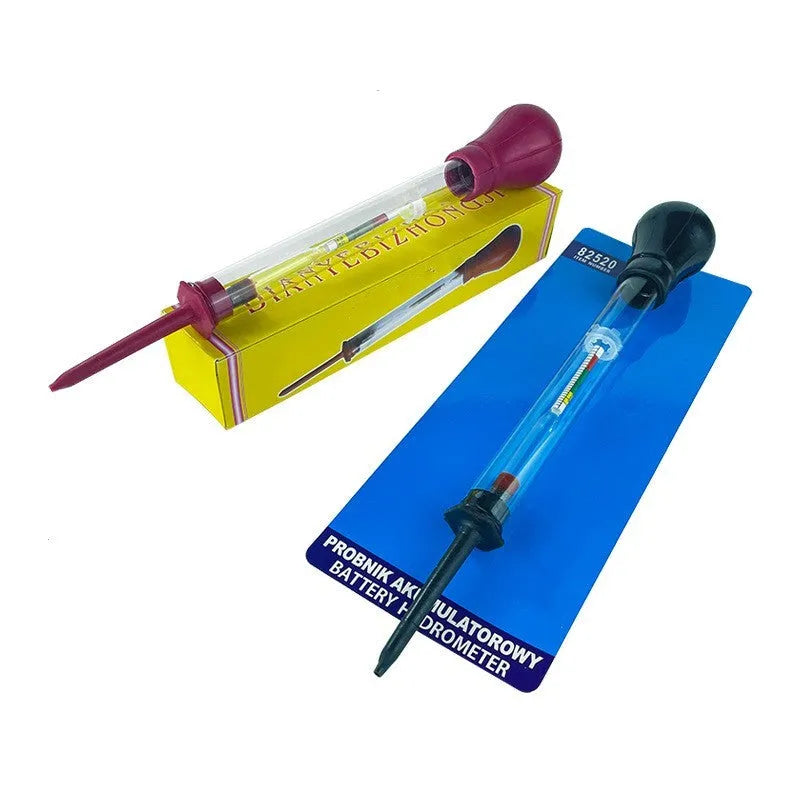 Electrohydraulic hydrometer for automobile battery testing with 330mm glass construction