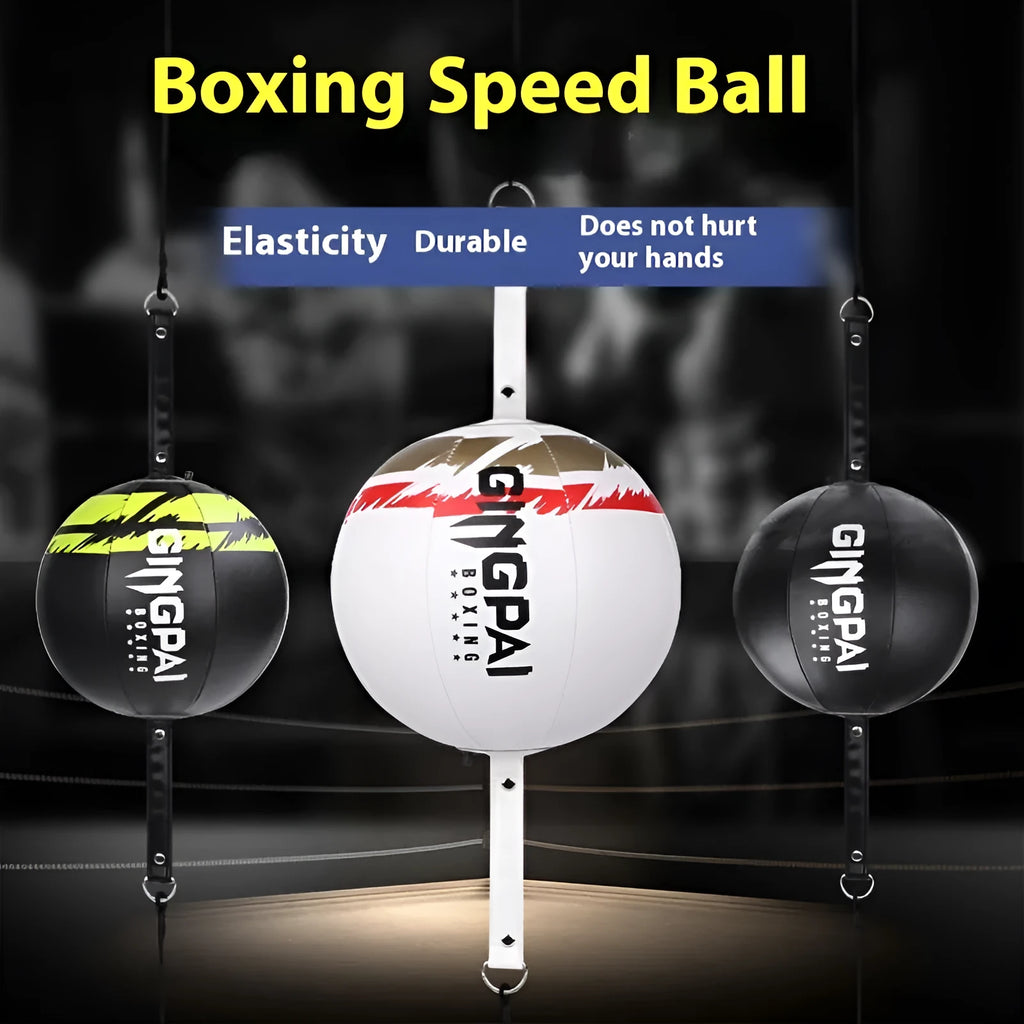 Hanging boxing speed ball in black colour for reaction training
