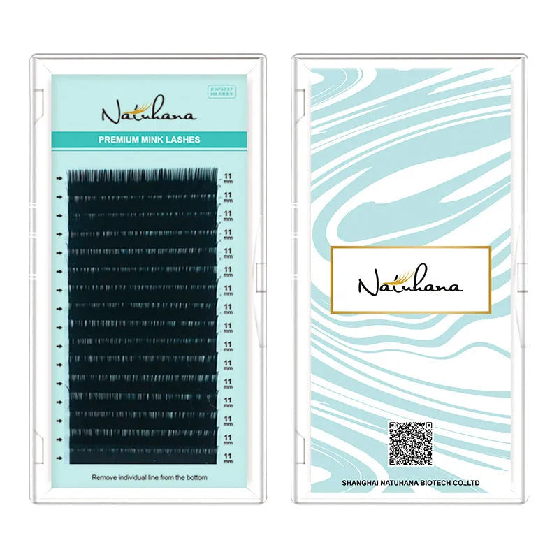 Women's soft velvet false eyelashes showing curl variations from 0.05CC to 0.2CC and length options from 7mm to 15mm