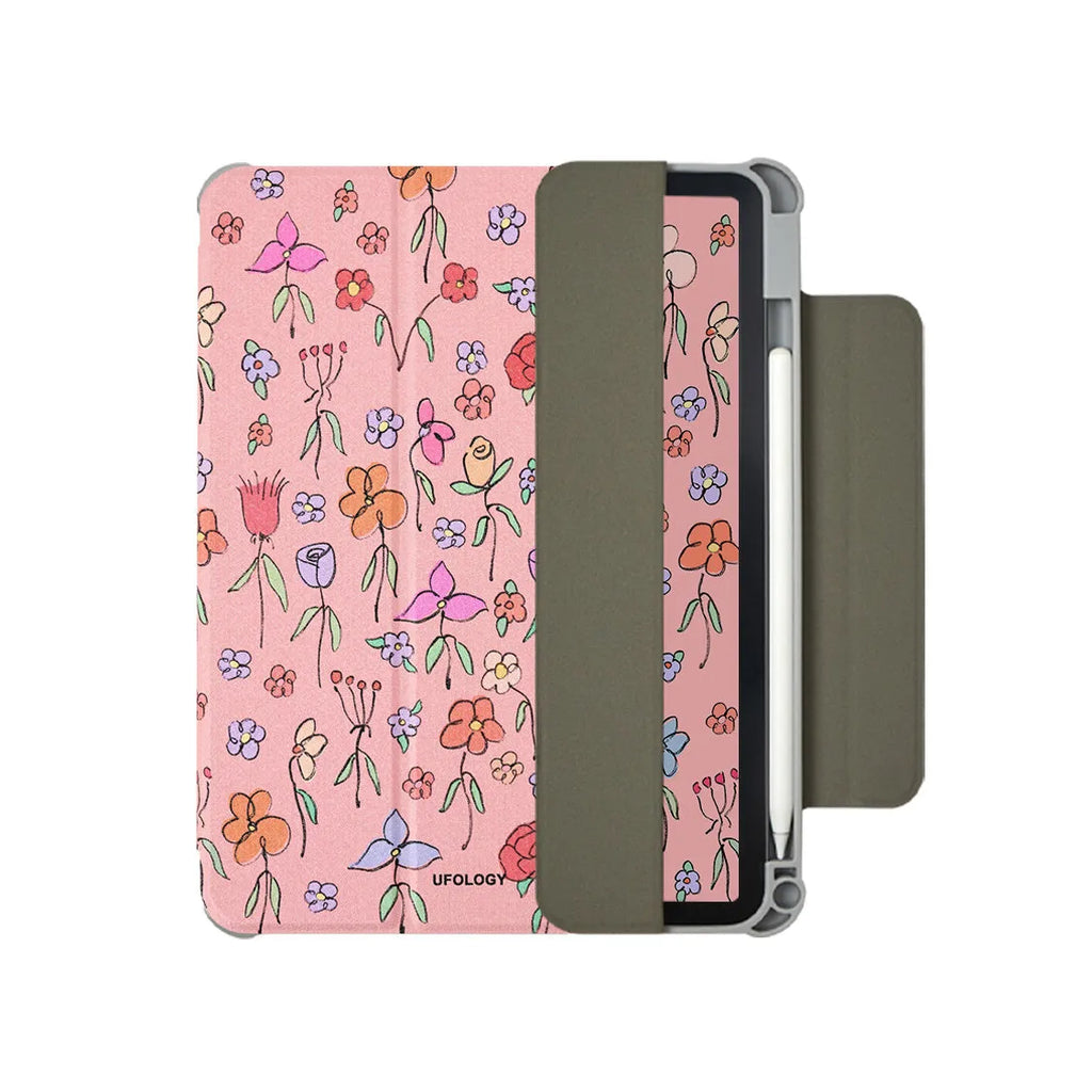 Magnetic protective sleeve for iPad Air tablets with polyurethane flat shell