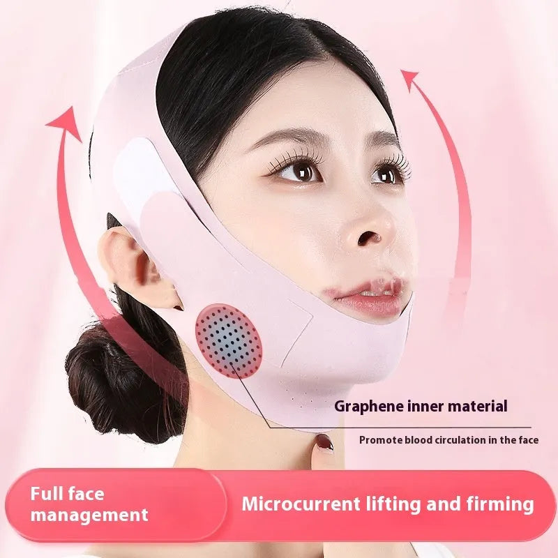 Small V face shaping mask with graphene technology in green and purple colour options