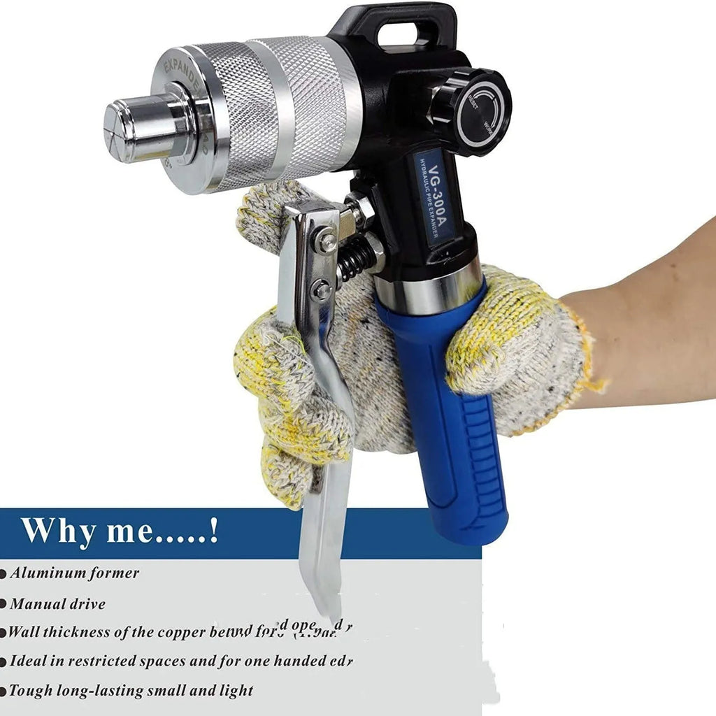 VG-300 style hydraulic tube expander refrigeration tool made from high-strength alloy steel