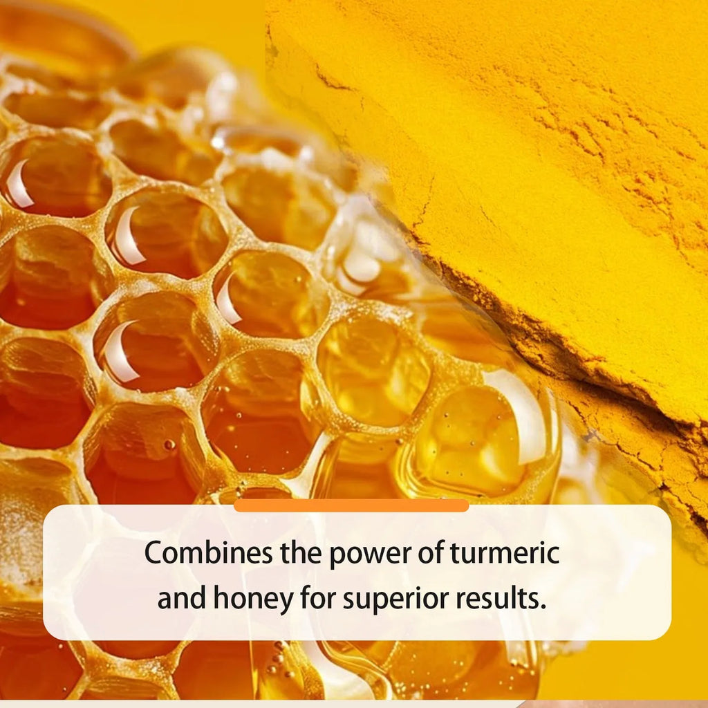 30ml bottle of turmeric honey essential oil with neutral packaging and FP-A028 specification