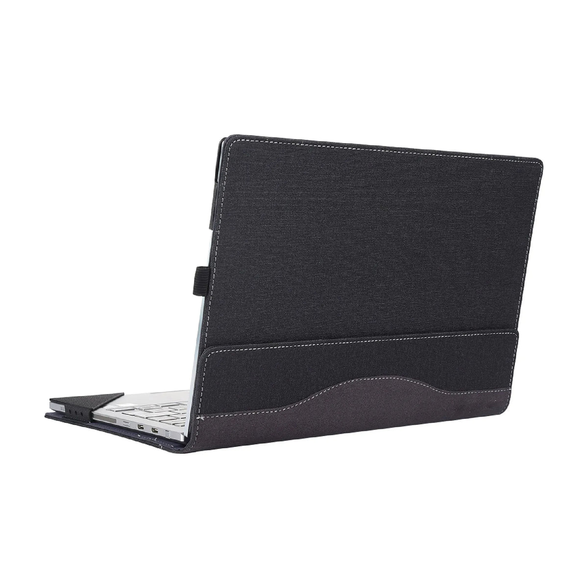 Black Chinese-style imitation leather laptop sleeve for Microsoft Laptop6