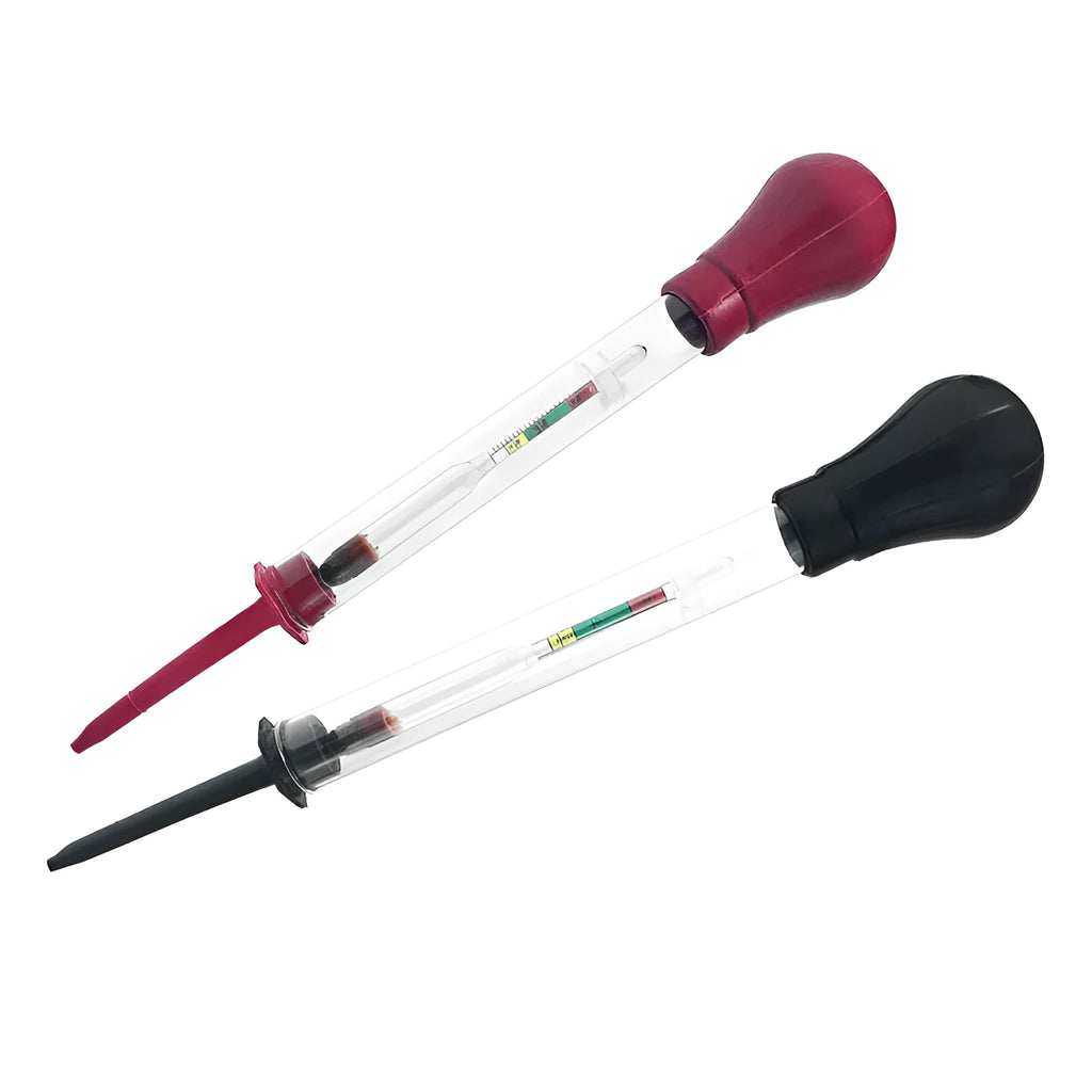 Electrohydraulic hydrometer for automobile battery testing with 330mm glass construction