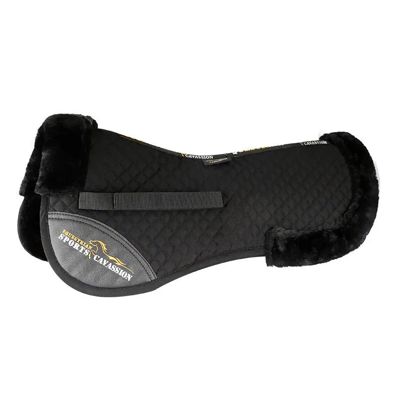 Riding shock absorption wool pad for equestrian and cycling waist protection in multiple colours