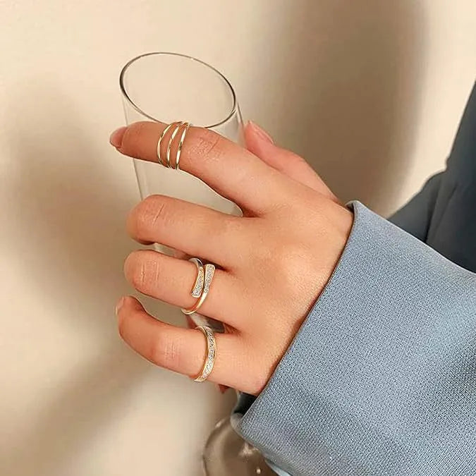 Geometric toe ring with 14K gold finish over copper plating in four colour variations