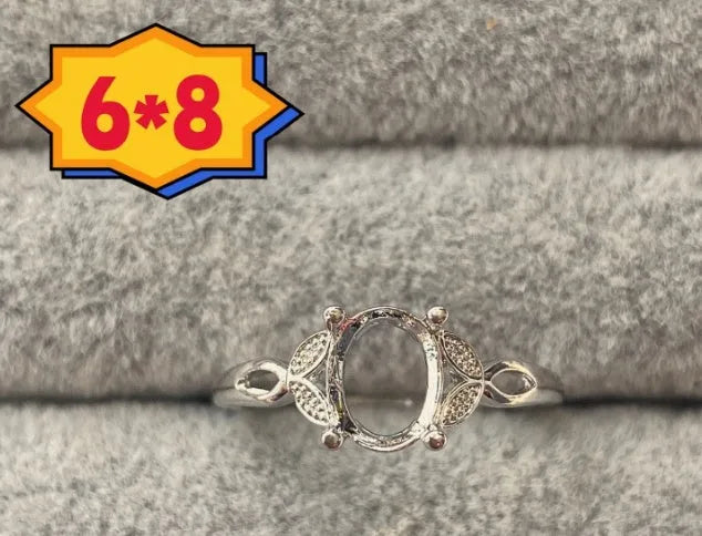 Oval denier ring with open mouth design, gold electroplating, and five-pointed star element