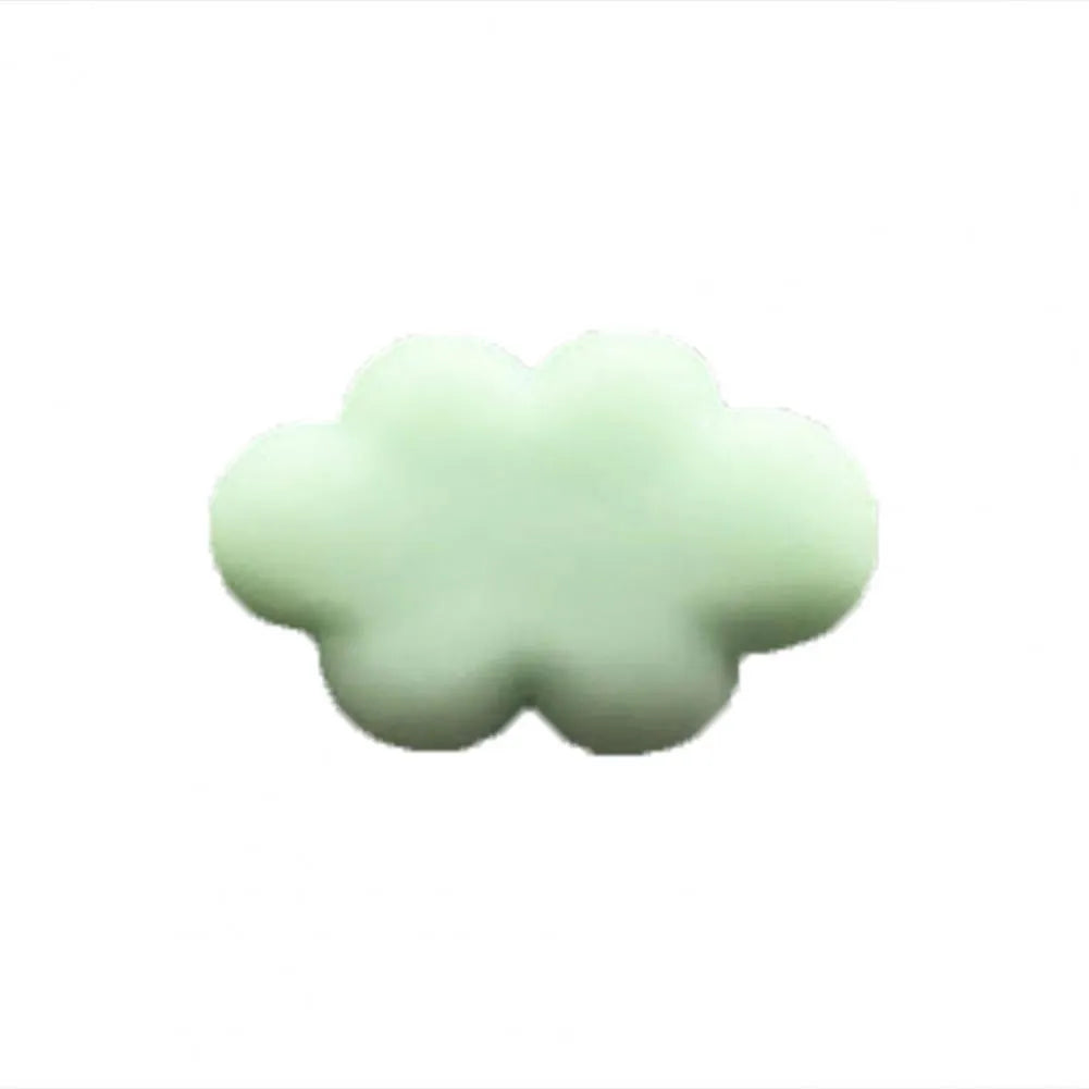 Resin car fragrance clip in pastel colours with cartoon cloud design for vent mounting