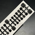 Black full toe sequins toe wear armour set with jumping diamond finish, 42 pieces, sizes S M L