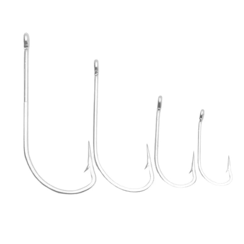 Alloy ocean fishing fishhook for boat fishing with multiple specifications