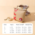 Cartoon hamburger chips design adjustable vest leash for cats and dogs with escape-proof construction