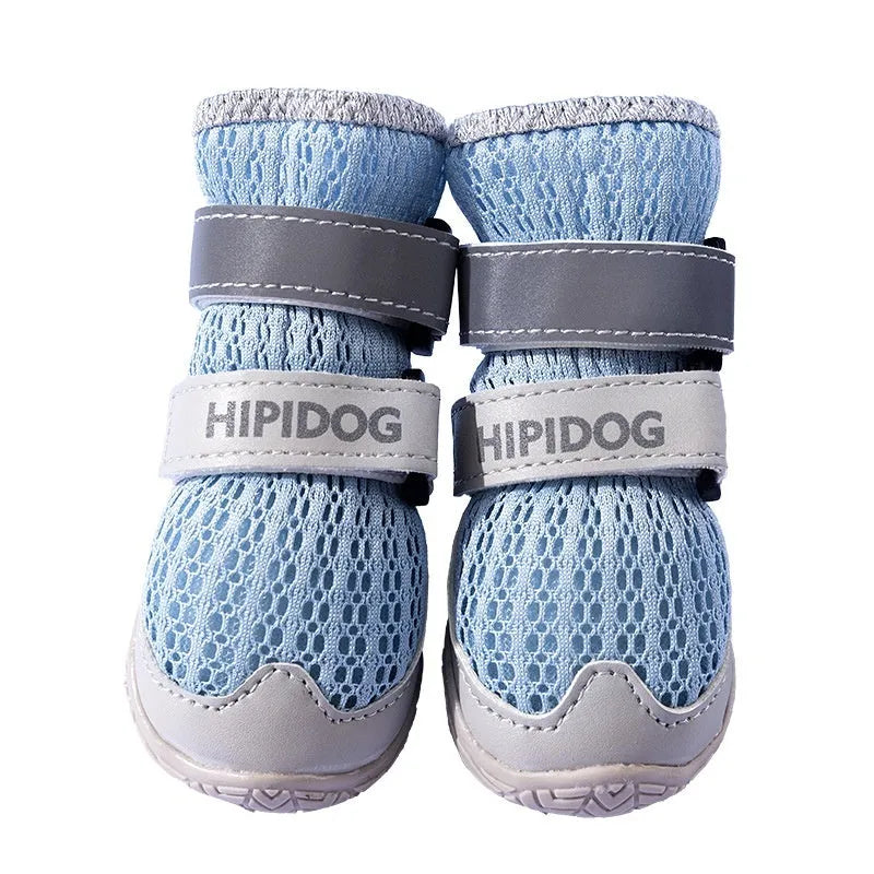 Cartoon style dog shoes in Bondi Blue colour with anti-scald summer protection design