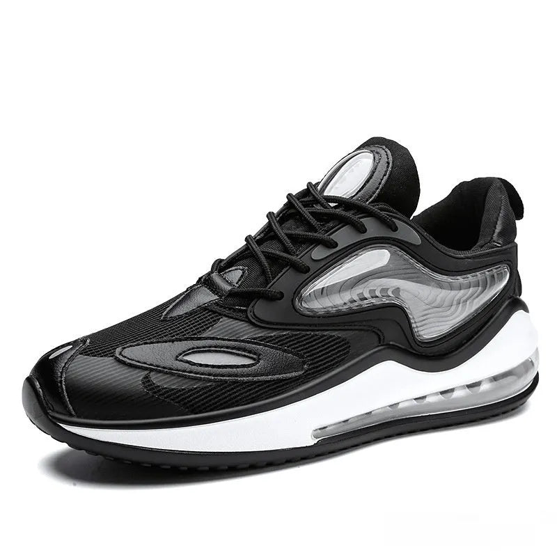 Space Black and Space White men's summer casual shoes with height-increasing design