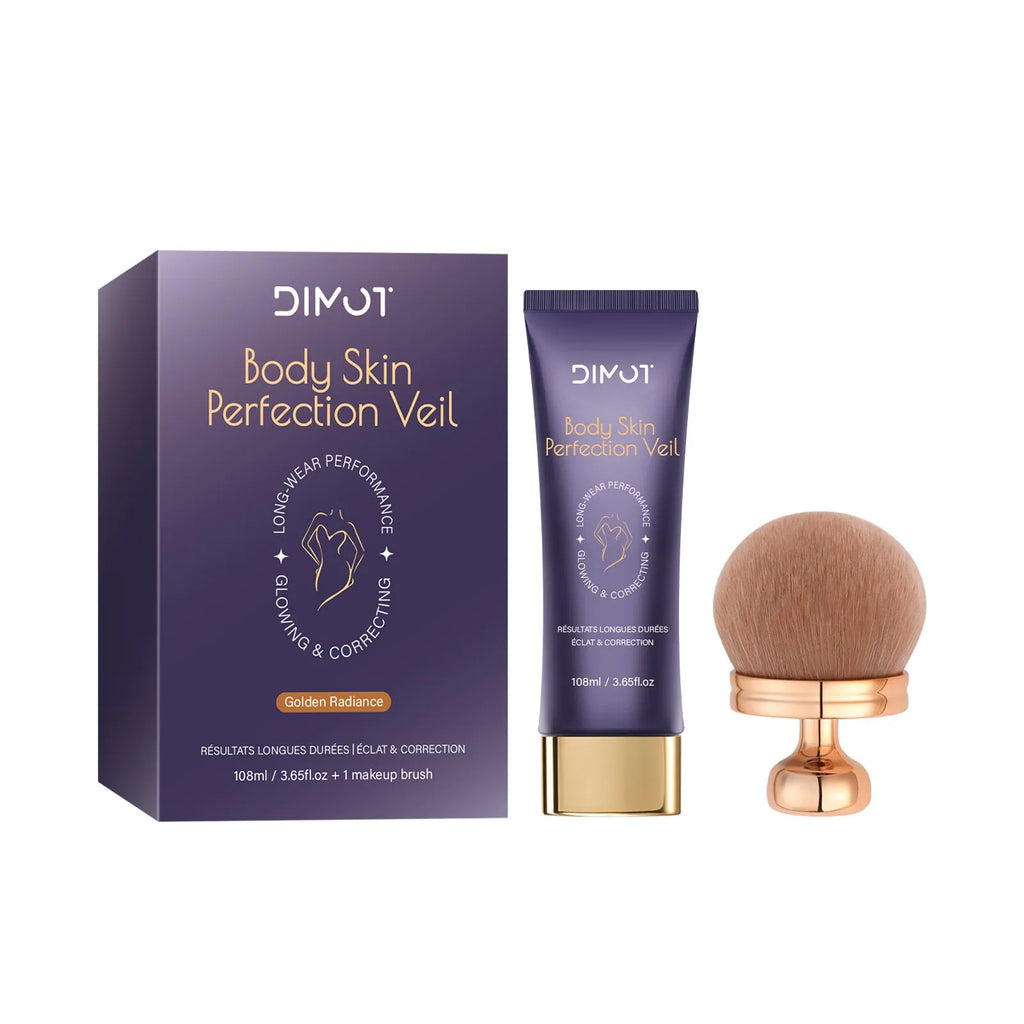 108ml pot of waterproof body concealer cream with an application brush for covering tattoos and birthmarks.