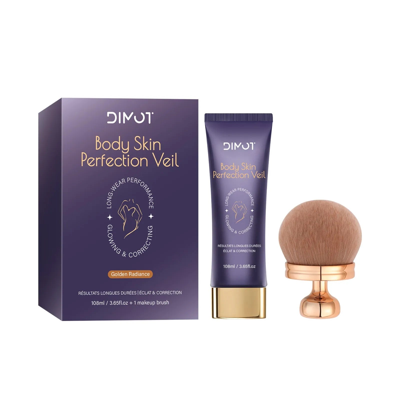 108ml pot of waterproof body concealer cream with an application brush for covering tattoos and birthmarks.