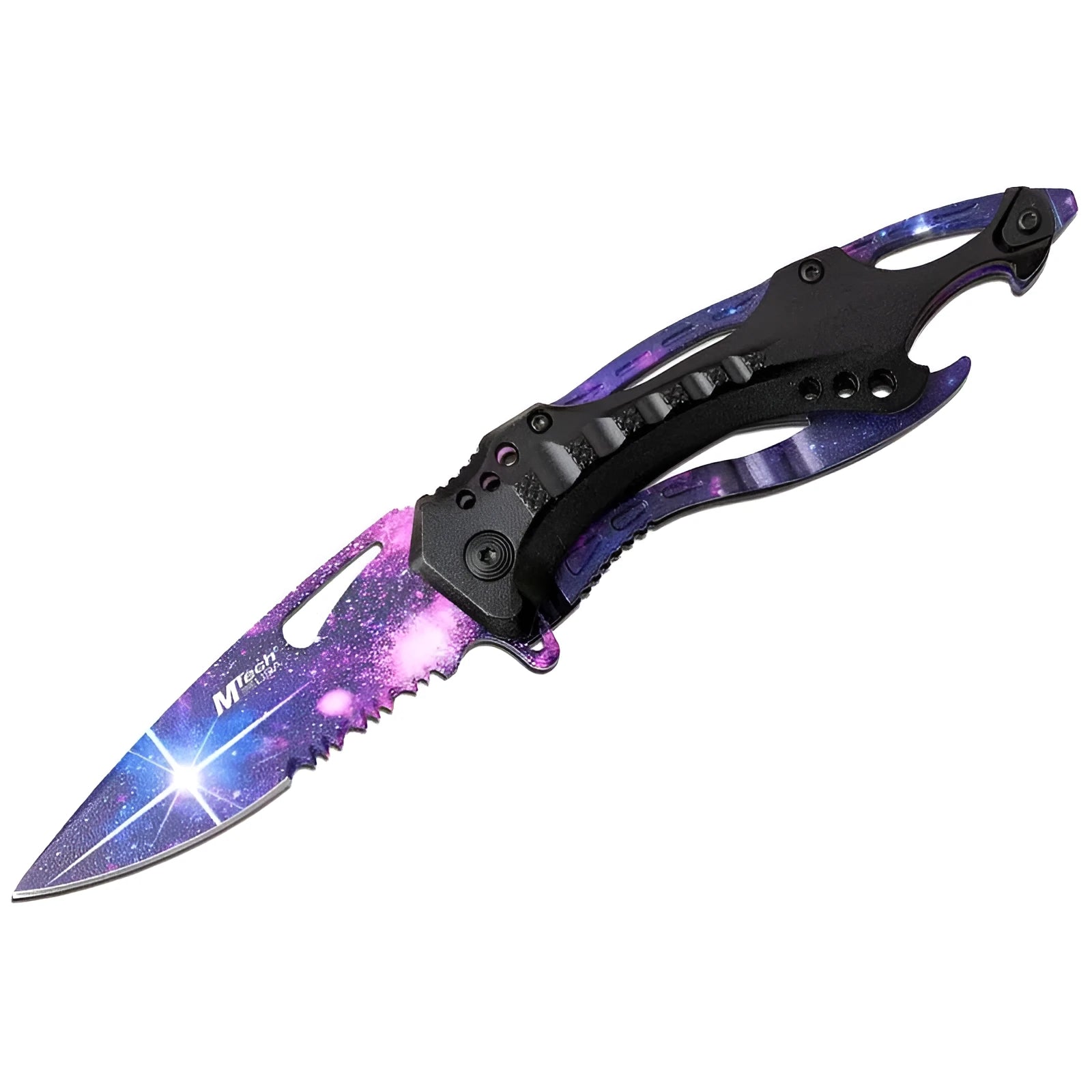 Circular CS GO Karambit knife pattern car sticker measuring 13cm in diameter on vehicle body surface