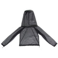 Four-piece anti-mosquito suit set with hooded top, trousers and booties for outdoor protection