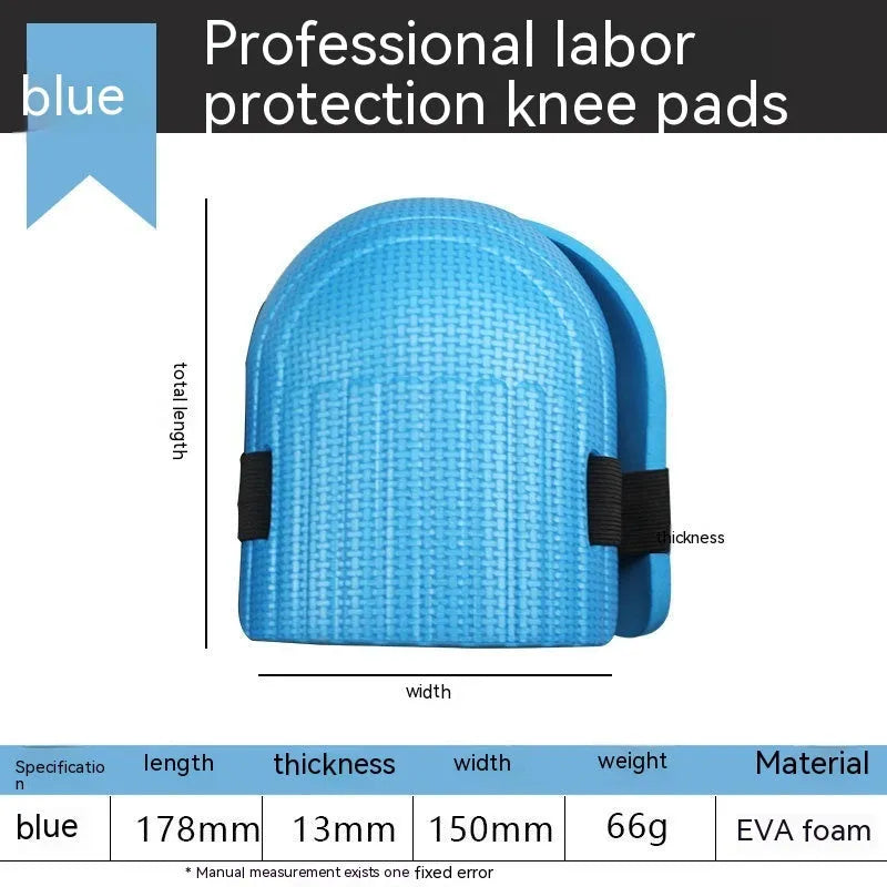 A pair of foam kneepads in EVA material for work on hard floors.