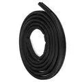 Black rubber sliding door seal for Toyota Hiace high roof, 5 metre length shown coiled