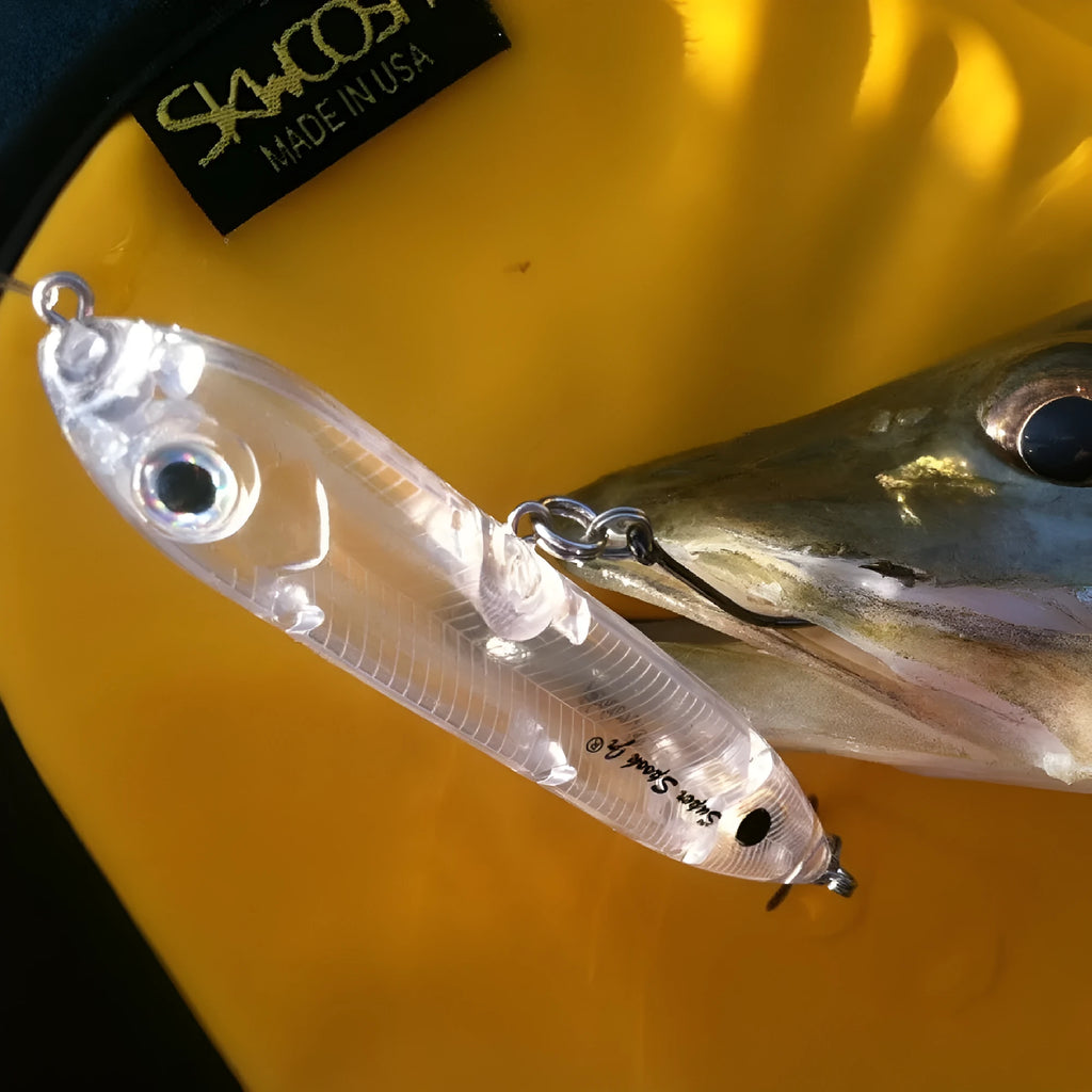 Transparent 9.5cm blank ABS plastic bait body for DIY fishing lure making