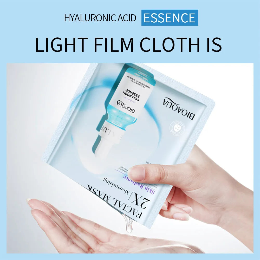 30g collagen face mask sheet with hyaluronic acid skincare treatment