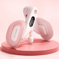 Pelvic floor muscle trainer device with counter in blue, grey, green, and pink colour options