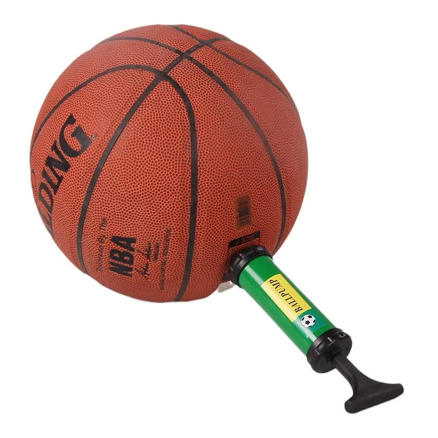 Mixed colour plastic manual pump for basketballs, footballs, volleyballs, and balloons