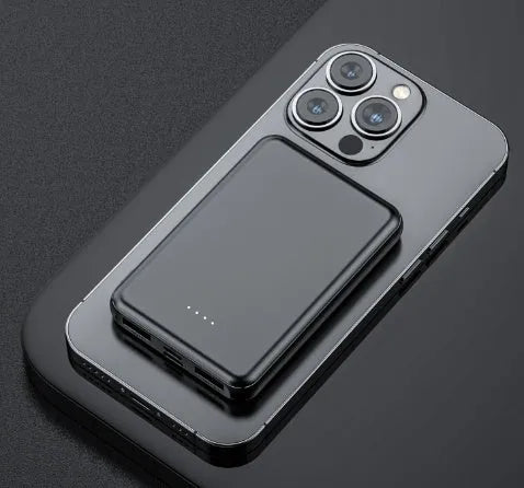 Black and white electric heating vest belt power bank with compact rectangular design