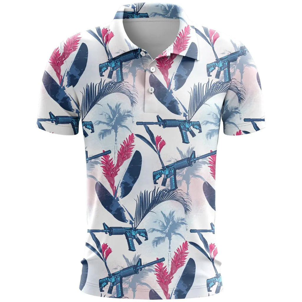 Loose-fit 3D printed sports top in thin polyester bird eye cloth with short sleeves and colour-matching pattern
