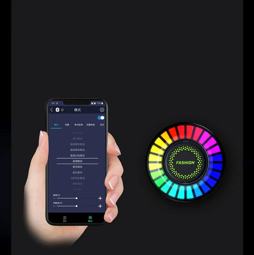 3D pickup RGB voice-controlled car air outlet aromatherapy light mounted on vehicle vent