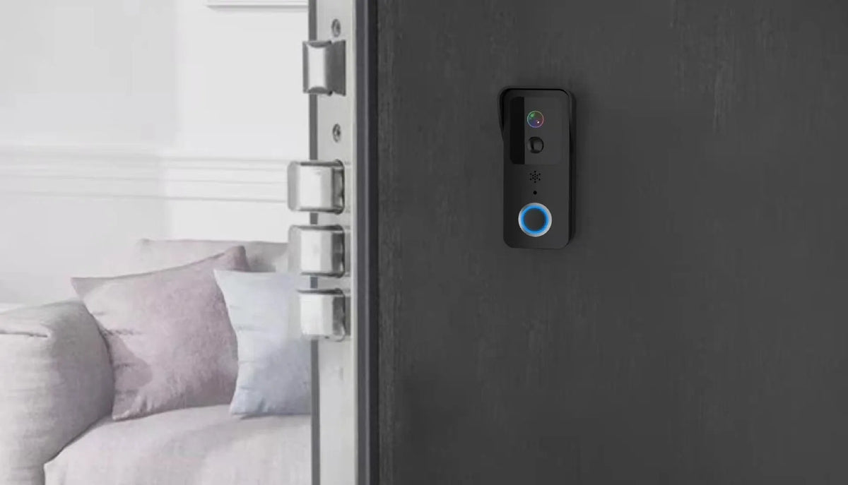 Smart waterproof visual doorbell with 18650 battery for wireless HD intercom security