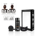Dense Hair Fiber Powder Three-piece Set box with two bottles and a dispensing tool